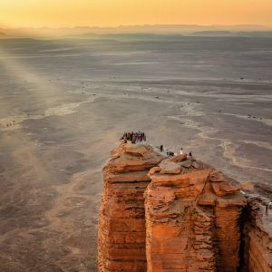 Riyadh Trips edge of the world red sand dunes
